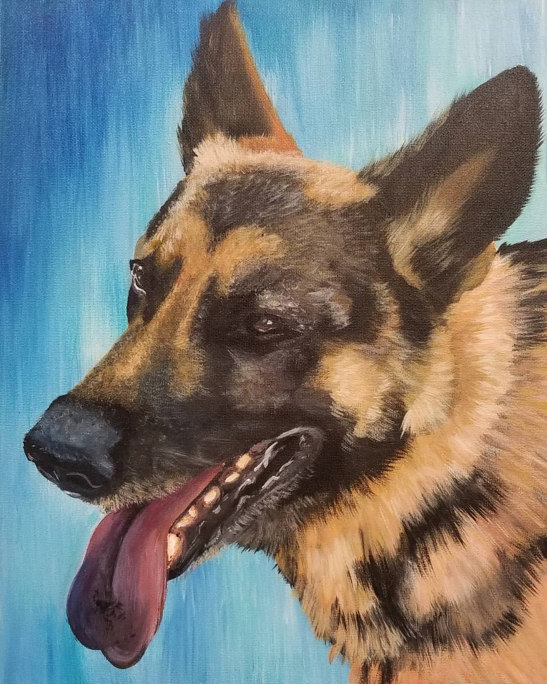 Hand Painted Pet Portrait