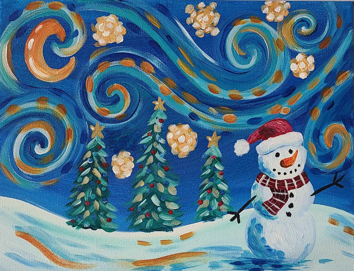 Sips, Strokes, and Jokes: Dylan’s Paint Night